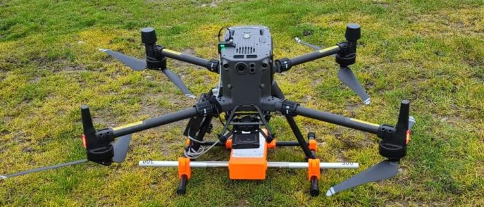 M300 RTK and LF GPR 300MHz equipment displayed on a surface
